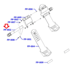 Life Fitness WR-ALLLX-101 WR-ALLXX-101 Rower Buckle Foot Strap 0K106-13176-0000-hydrafitnessparts