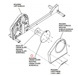 Life Fitness X1 X3 Elliptical Leg Joint Cap REX2RSA-hydrafitnessparts