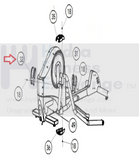 Life Fitness X3 - X3i Elliptical Right Upper Clevis Top Cover 6914801-hydrafitnessparts