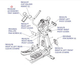 Life Fitness X3 X5 X7 X8 Elliptical Console Accessory Tray REX2LNZ-hydrafitnessparts