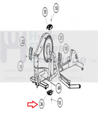 Life Fitness X5 X3 Elliptical Left Lower Clevis Bottom Cover 6915001-hydrafitnessparts
