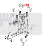 Life Fitness X5 X3 Elliptical Top Lower Clevis Cover 6914901-hydrafitnessparts