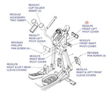 Life Fitness X5 X7 X8 Elliptical Left Front User Arm Cover MFR-8232401 REX2LF6-hydrafitnessparts