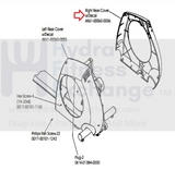 Life Fitness X9 X9i CXE Elliptical Right Rear Cover with Decal AK61-00060-0006-hydrafitnessparts