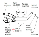 Life Fitness X9i Elliptical Left Link Arm Cover Dark Gray 0K61-06300-0002-hydrafitnessparts