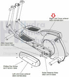 Life Fitness X9i X9 Elliptical Right Outside Exterior Link Arm Cover AK61-00199-0001-hydrafitnessparts