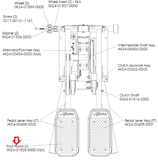 Life LS-2000 LS-9100 LS-9500HR LS-5500C Stepper Step Foot Pedal 0K24-01001-0001-hydrafitnessparts