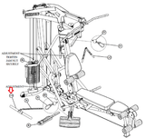 Life Parabody FSLR MultiGym CM3 GS1 GS2 GS4 GS6 Home Gym Lower Bar ACU04-0622-hydrafitnessparts