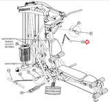 Life Parabody GS4-101-104-105-106 GS6-103-104-405 Home Gym Ab Strap ACU12-0005-hydrafitnessparts