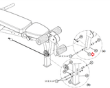 Life Parabody MultiGym - Fit-3 GS6-103-104-105 Home Gym Bearing Flange 08-0077-hydrafitnessparts