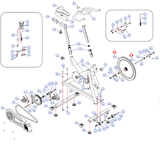 Life Span S2( SB100) Stationary Bike Crank Axle With Pulley 81B1A1100060C01-hydrafitnessparts