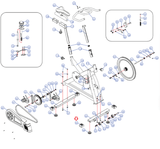Life Span S2 Sport S2SB00 S1 Stationary Bike Frame Base End Cap 322223006001004-hydrafitnessparts