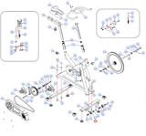 Life Span S2 Sport S2SB00 S1 Stationary Bike Transport Wheel 331302605802401-hydrafitnessparts
