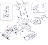 Life Span S2 Sport Series-S2SB00 S1 Stationary Bike Left Crank 211117004001000-hydrafitnessparts