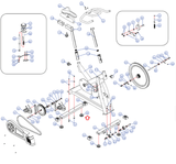 Life Span Stationary Bike Round Adjustable Base Feet Leveler 351709506001201-hydrafitnessparts
