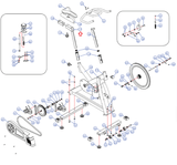 Life Span Stationary Bike Seat Tube For Aft Height Adjustment 81B1A1100070B06-hydrafitnessparts