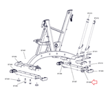 Life Stationary Bike R Front Stabilizer Protection Plate Kit 140-01-00005-01-hydrafitnessparts
