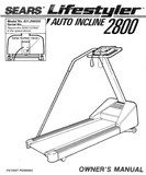 Life Styler 2800 - 831.296550 Treadmill Owner Manual 046308-hydrafitnessparts