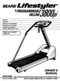 Life Styler 3800PI - 831.296570 Treadmill Owner Manual 046304-hydrafitnessparts