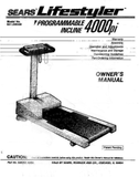 Life Styler 4000PI - 831.296490 Treadmill Owner Manual 046252-hydrafitnessparts