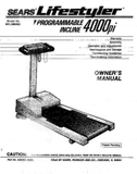 Life Styler 4000PI - 831.296492 Treadmill Owner Manual 046284-hydrafitnessparts