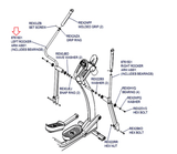 Life X8 X8-XX00-0103 X8-XX0X-0103 Elliptical Left Handlebar Assembly 8761601-hydrafitnessparts