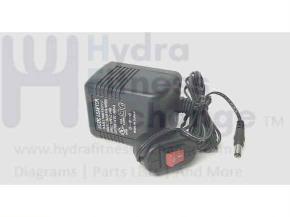 LifeCore Fitness LC-1050RBS Recumbent Bike AC Adapter Power Supply Cord-hydrafitnessparts