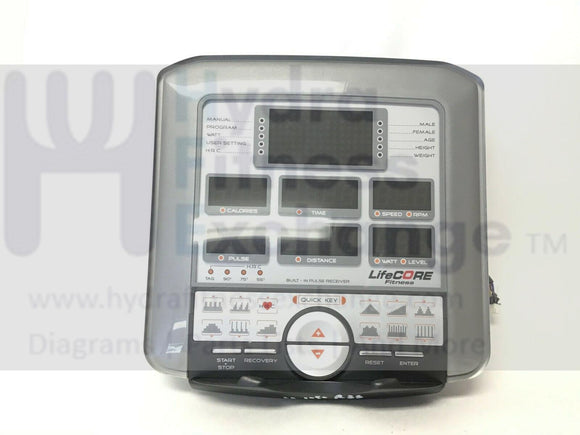 LifeCore Fitness LC-1050RBS Recumbent Bike Display Console Assembly-hydrafitnessparts