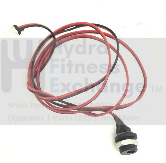 LifeCore Fitness LC-850RB Recumbent Bike Input Jack Power Inlet Wire Harness-hydrafitnessparts