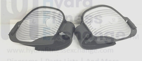 LifeCore Fitness LC-850RB Recumbent Bike Left and Right Pedal Set With Straps-hydrafitnessparts