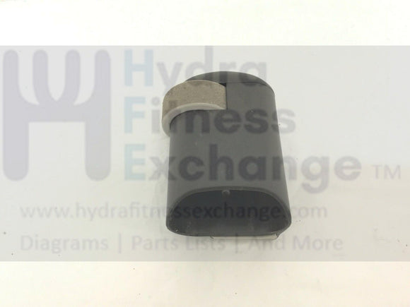 LifeCore Fitness LC2000 Elliptical Cross Tainer Right Roller End Cap with Wheel-hydrafitnessparts