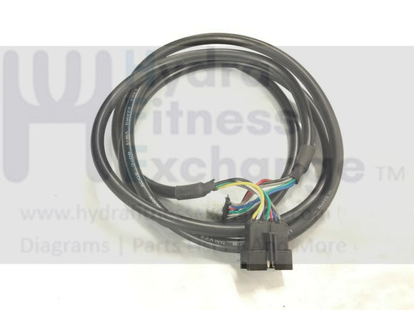 LifeCore LC500 Elliptical Lower Wire Harness Black to White-hydrafitnessparts