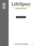 LifeSpan R3i - AJ00 Stationary Bike Owner Manual R3i001-hydrafitnessparts