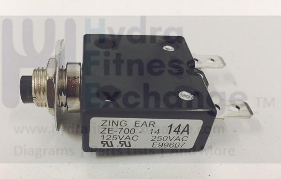 LifeSpan TR1200i Treadmill Power Entry Circuit Breaker-hydrafitnessparts