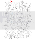 Lifecore 1050UBS Upright Bike Bottom Seat Pad LC-1050-hydrafitnessparts