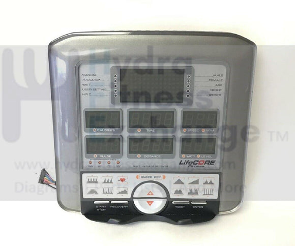 Lifecore 1050UBS Upright Bike Display Console Panel 1403033-1-hydrafitnessparts