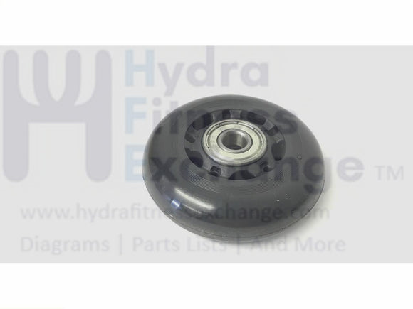 Lifecore 1050UBS Upright Bike Front Transport Wheel-hydrafitnessparts