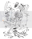 Lifecore VST V6 Elliptical Right Side Pedal Supporting Tube G15-hydrafitnessparts
