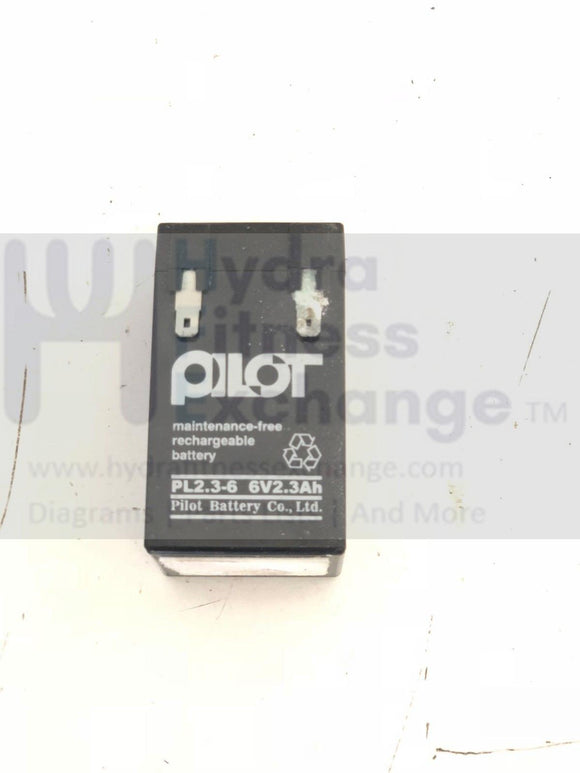 Lifecore lc950ubs Upright Bike Maintenance Rechargeable Battery PL2.3-6 6V2.3Ah-hydrafitnessparts