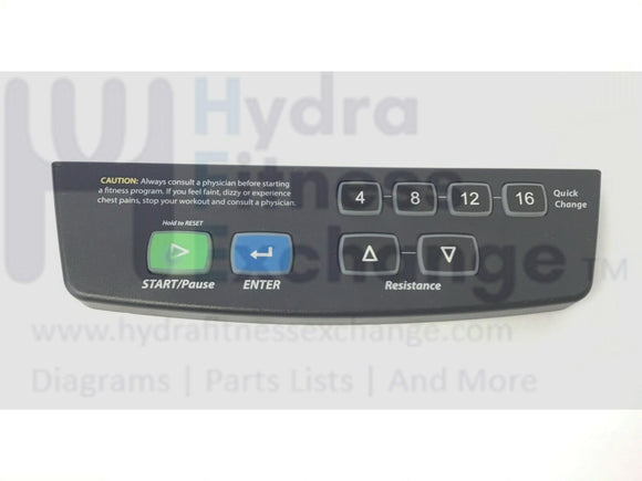 Lifespan R3i Recumbent Bike Display Console Touchpad Button Assembly-hydrafitnessparts