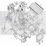 Lifespan Treadmill Left HR Pulse Sensor with Incline Switch w/ Wire 2UBMI3102Y-hydrafitnessparts