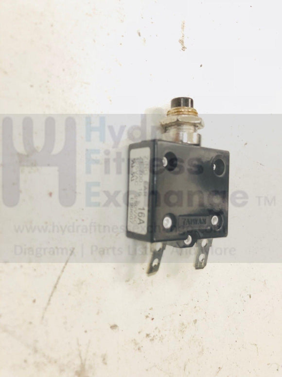 Lifespan tr4000i treadmill Power Entry Circuit Breaker E99607 16A ze-700-16-hydrafitnessparts