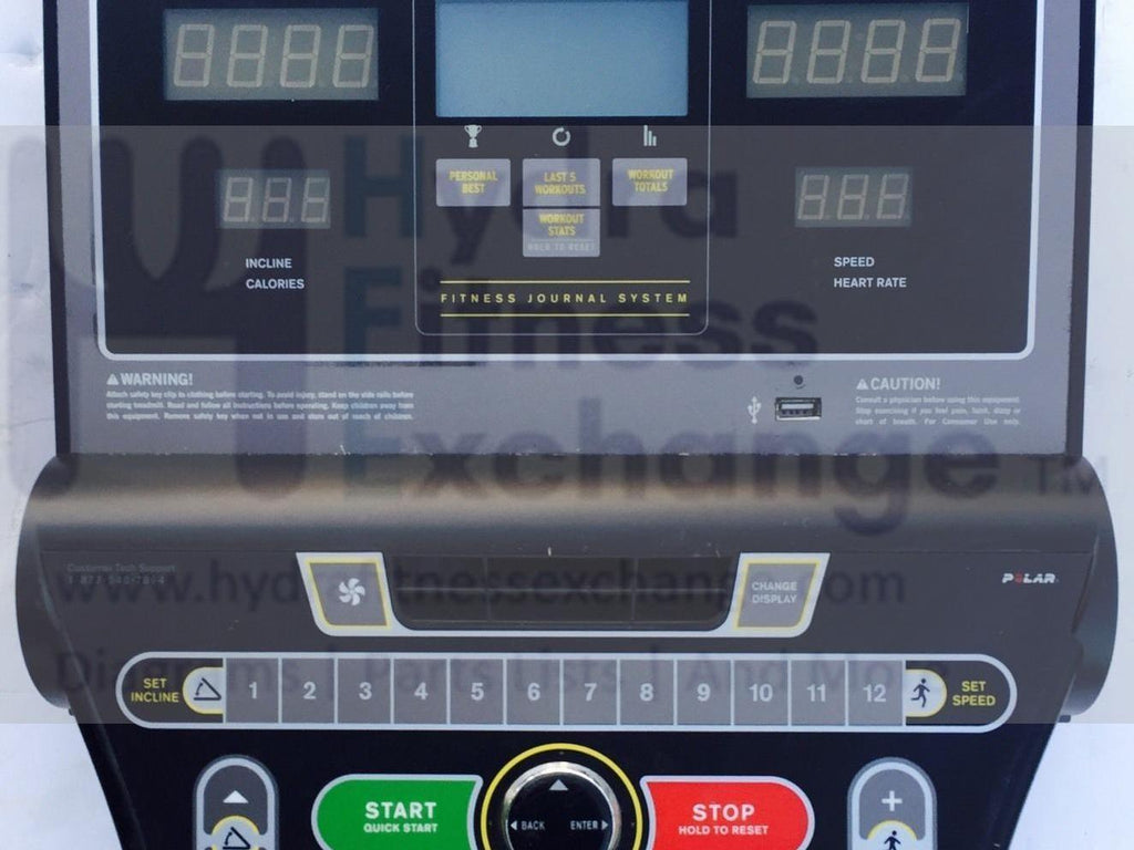 LiveStrong LS 13.0T Treadmill Display Console Upper Control Panel