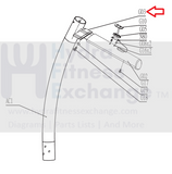 Livestrong Horizon Fitness Treadmill Inner Arm Rest Cover Left 1000101816-hydrafitnessparts