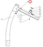 Livestrong Horizon Fitness Treadmill Right Hand Rail Space 1000101817-hydrafitnessparts