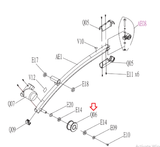 Livestrong Horizon Vision AFG Fitness Elliptical Moving Wheel Set 1000212646-hydrafitnessparts