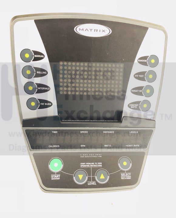 MATRIX FITNESS E5xc U5x R5x ELLIPTICAL BIKE CONTROL CONSOLE DISPLAY PANEL-hydrafitnessparts