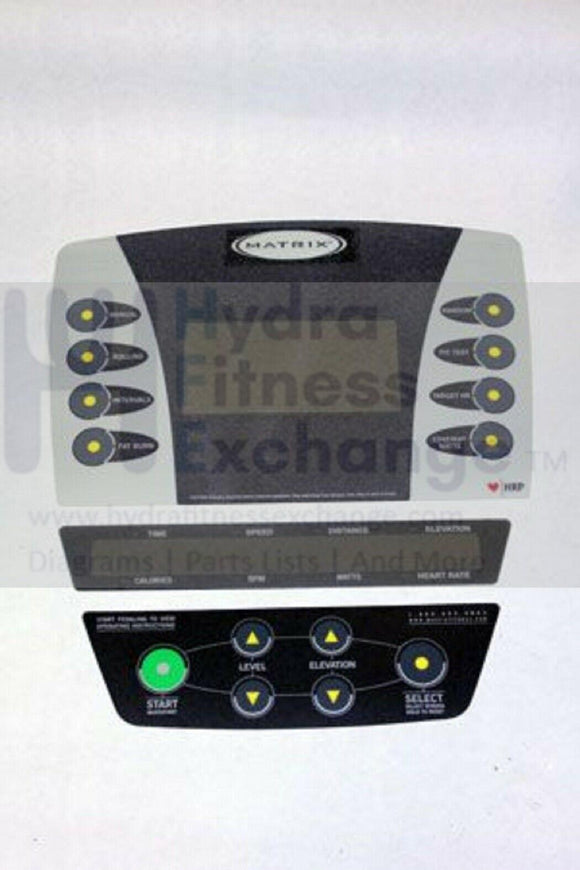 Matrix Ascent I5x-G3 Elliptical Display Console Keypad Overlay 0000081292-hydrafitnessparts