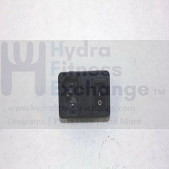 Matrix Ascent Trainer Elliptical Power Entry Socket Input Module 063043-A-hydrafitnessparts