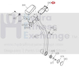 Matrix Commercial Elliptical Front Swing Arm Rest Cover 0000080941-hydrafitnessparts